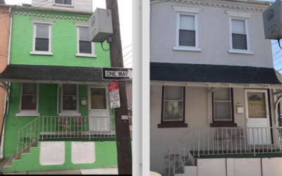 A Peak At Some Progress in Old Allentown. Before and After: Paint & Primer grant awardees.
